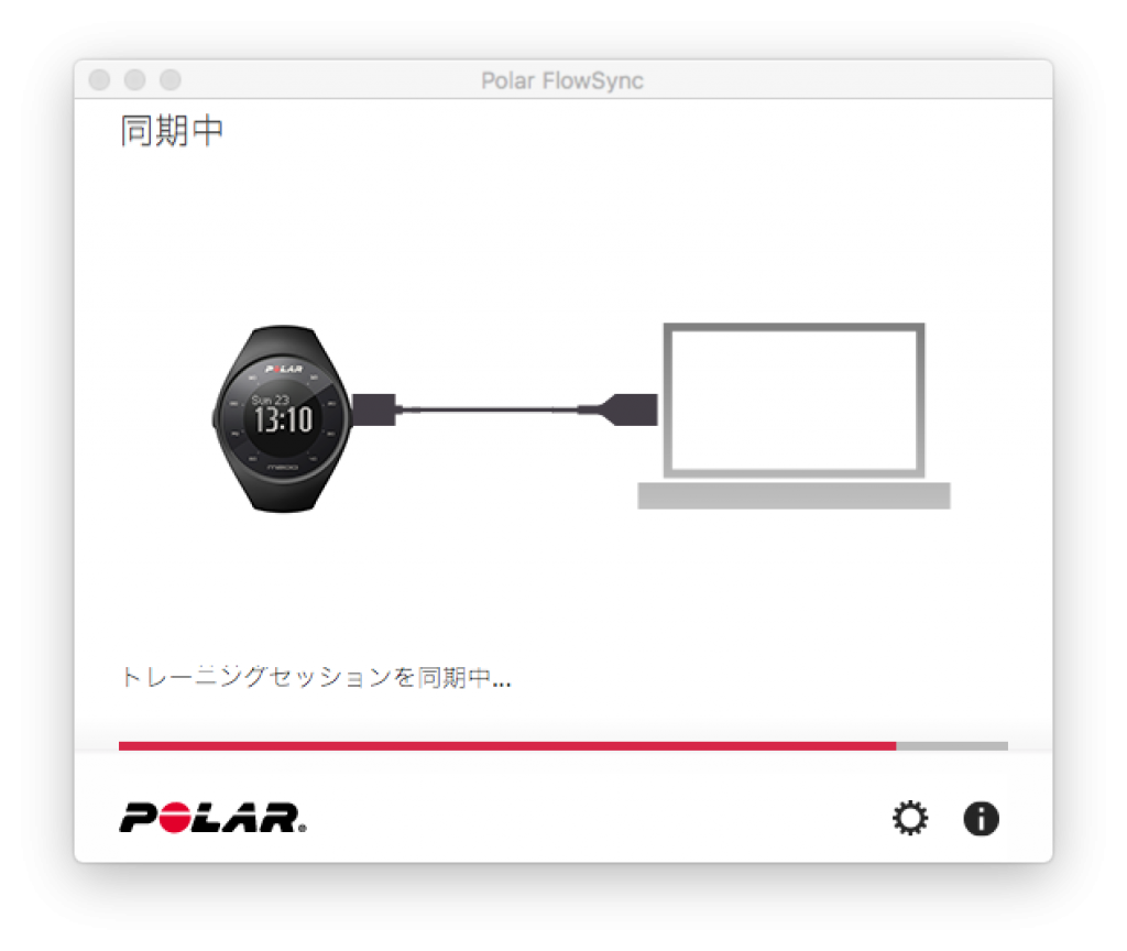 flowsyncで同期中の表示